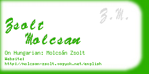zsolt molcsan business card